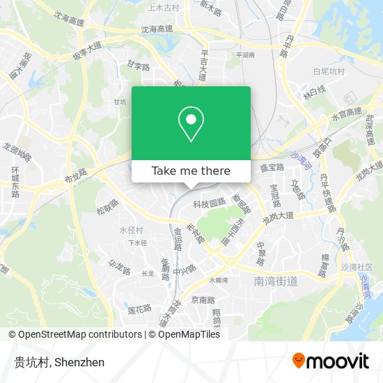 贵坑村 map