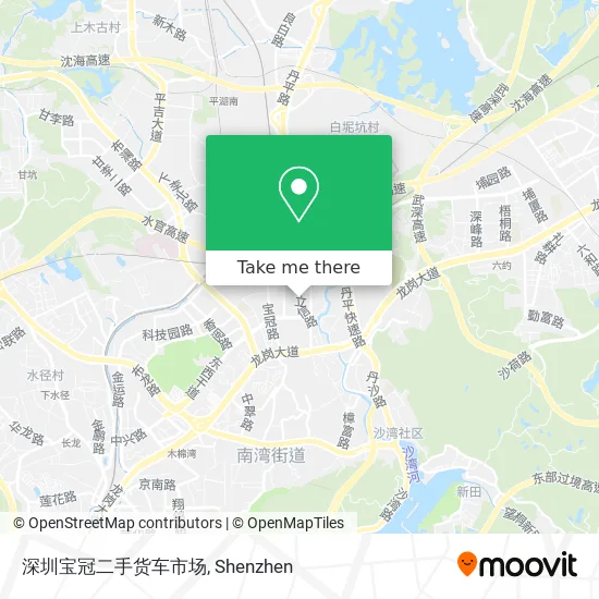 深圳宝冠二手货车市场 map