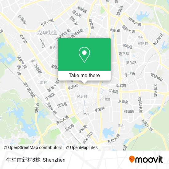 牛栏前新村8栋 map