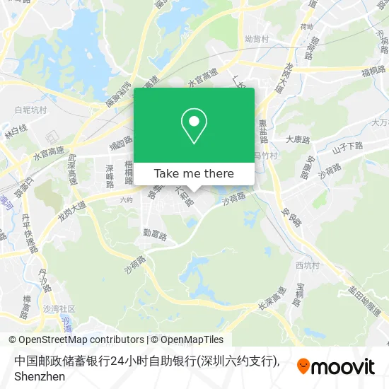 中国邮政储蓄银行24小时自助银行(深圳六约支行) map