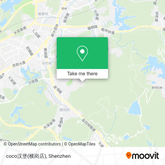 coco汉堡(横岗店) map