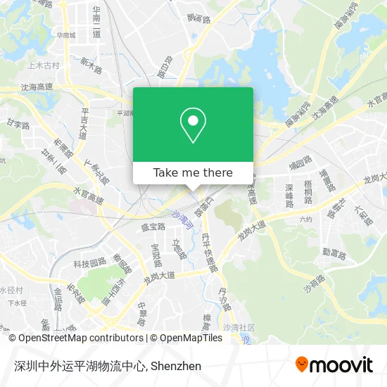 深圳中外运平湖物流中心 map