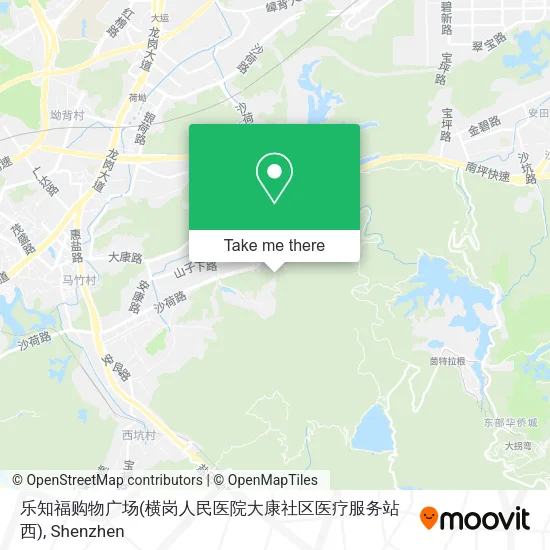 乐知福购物广场(横岗人民医院大康社区医疗服务站西) map