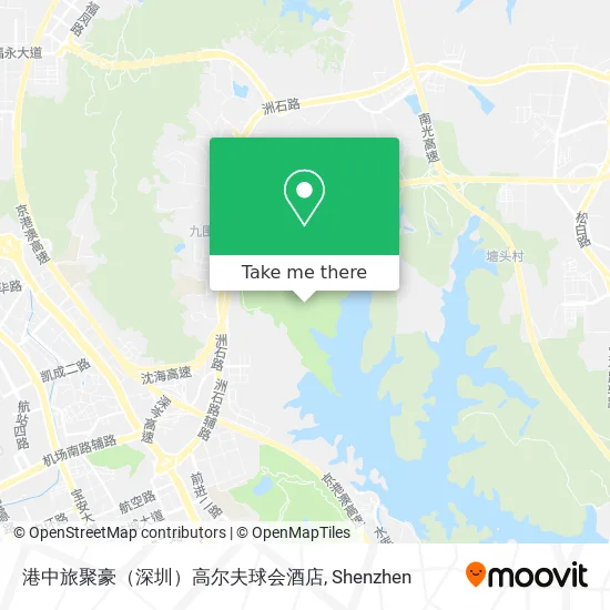 港中旅聚豪（深圳）高尔夫球会酒店 map