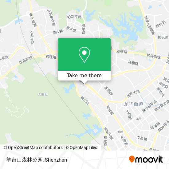 羊台山森林公园 map