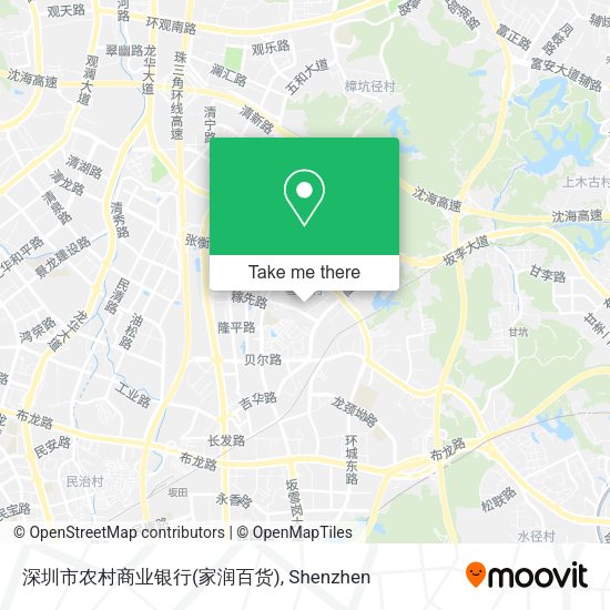 深圳市农村商业银行(家润百货) map