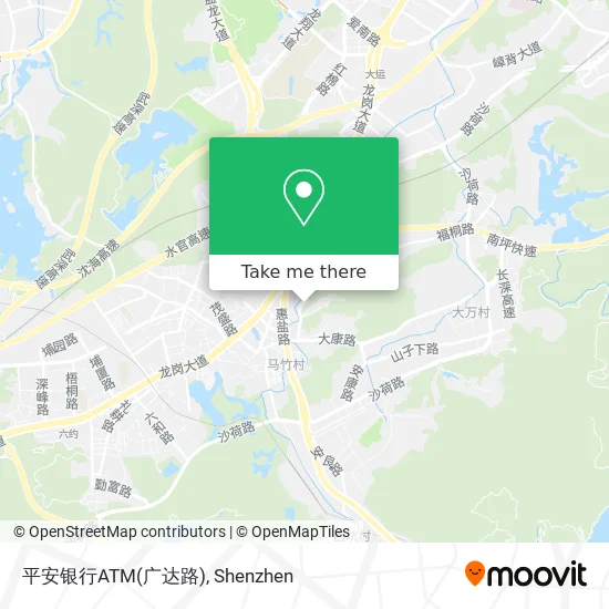 平安银行ATM(广达路) map