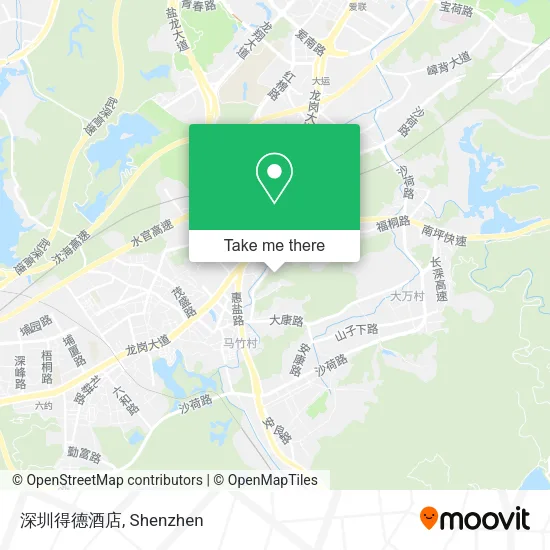 深圳得德酒店 map
