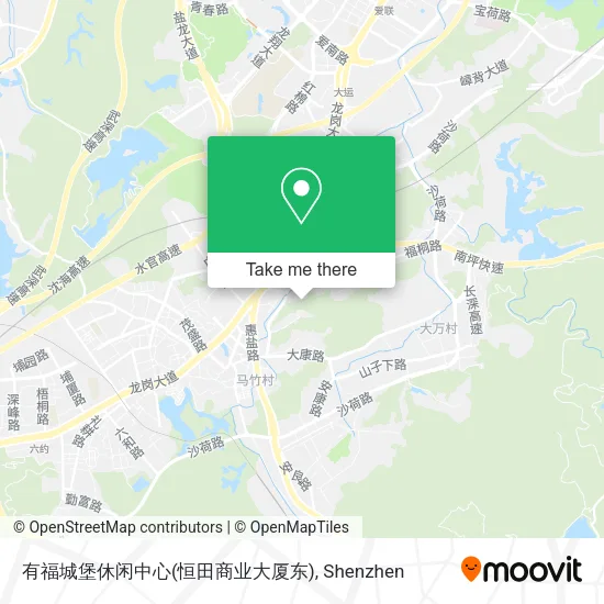 有福城堡休闲中心(恒田商业大厦东) map