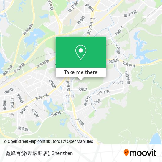 鑫峰百货(新坡塘店) map