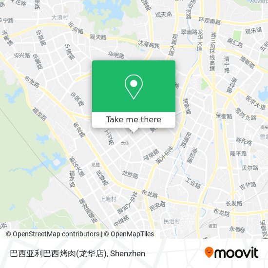 巴西亚利巴西烤肉(龙华店) map