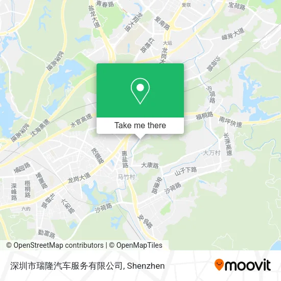 深圳市瑞隆汽车服务有限公司 map