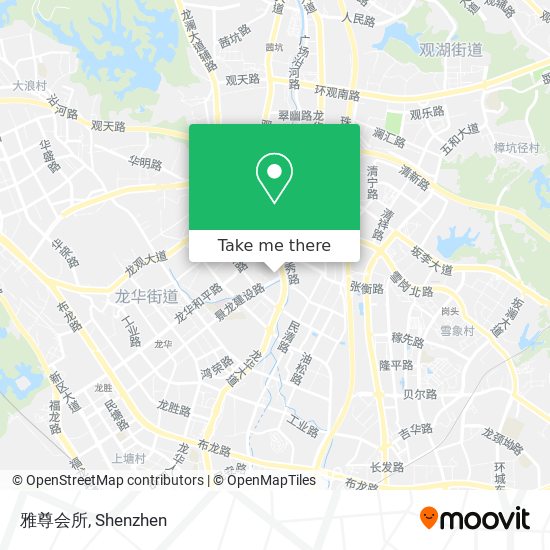 雅尊会所 map
