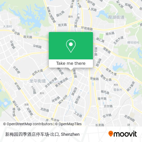 新梅园四季酒店停车场-出口 map