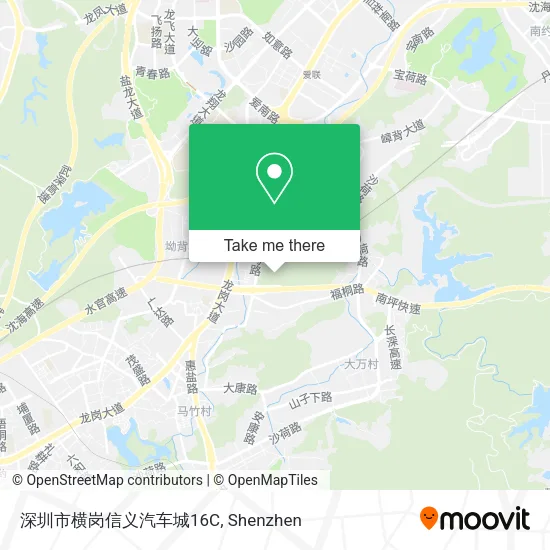 深圳市横岗信义汽车城16C map