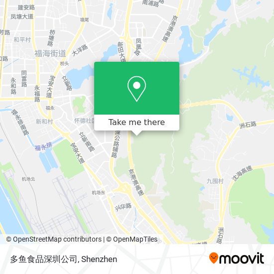 多鱼食品深圳公司 map