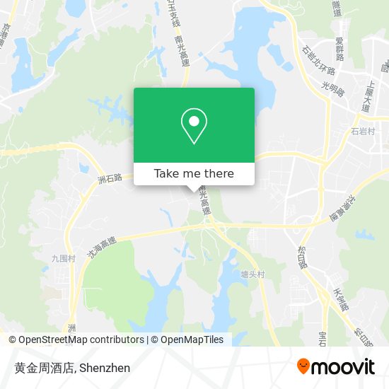 黄金周酒店 map