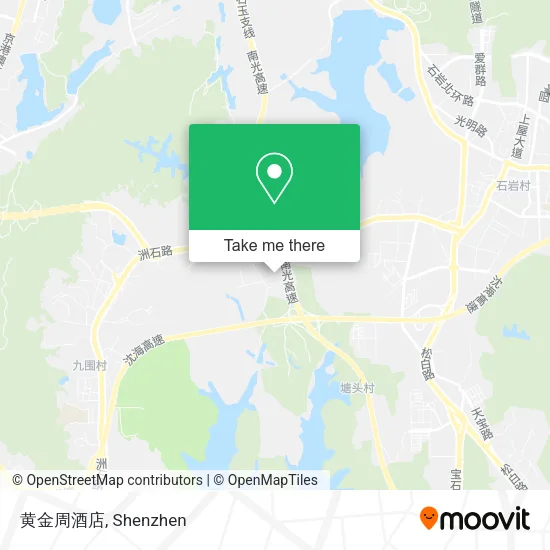 黄金周酒店 map