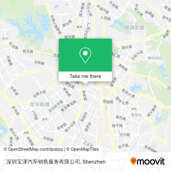 深圳宝泽汽车销售服务有限公司 map