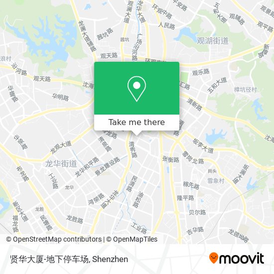 贤华大厦-地下停车场 map