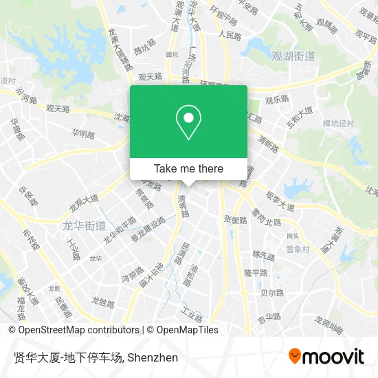 贤华大厦-地下停车场 map