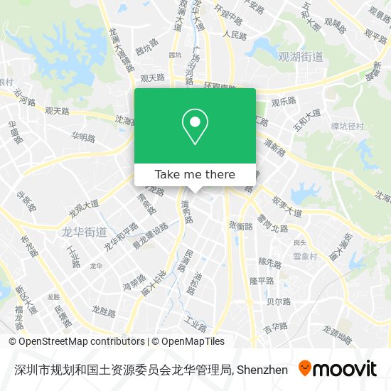 深圳市规划和国土资源委员会龙华管理局 map