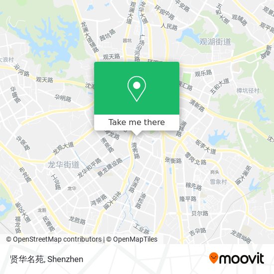 贤华名苑 map