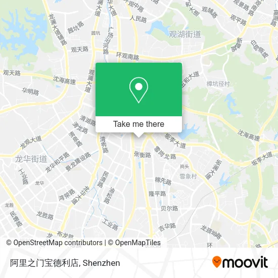 阿里之门宝德利店 map