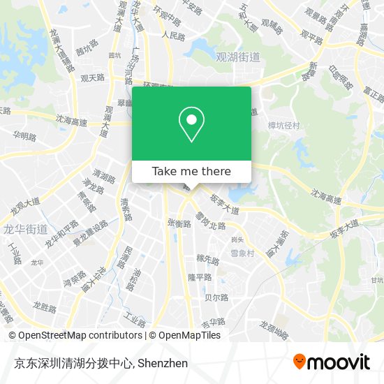 京东深圳清湖分拨中心 map