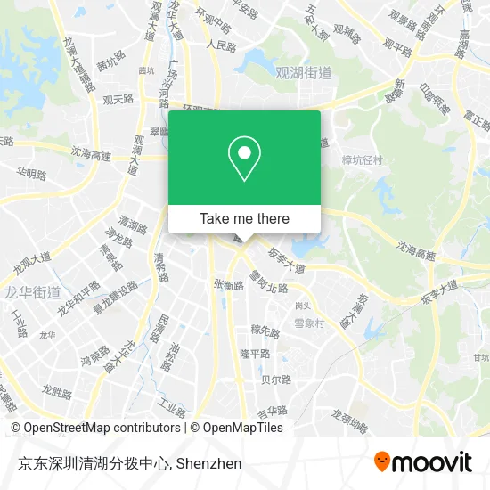 京东深圳清湖分拨中心 map