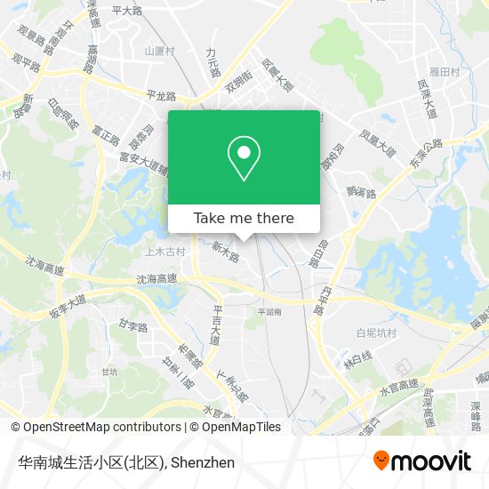 华南城生活小区(北区) map