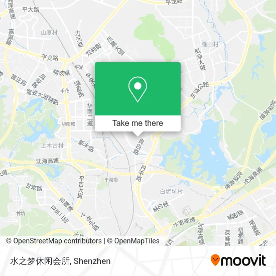 水之梦休闲会所 map