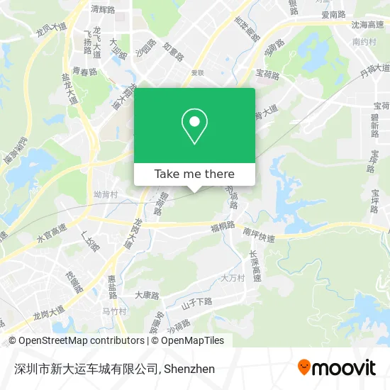 深圳市新大运车城有限公司 map