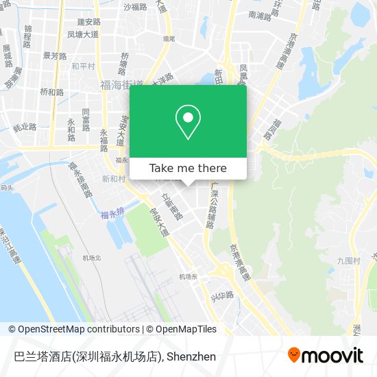 巴兰塔酒店(深圳福永机场店) map