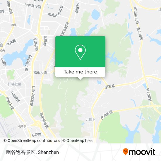 幽谷逸香景区 map