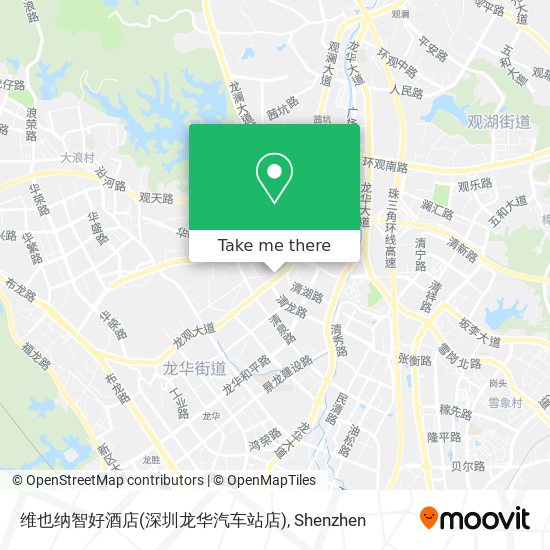 维也纳智好酒店(深圳龙华汽车站店) map