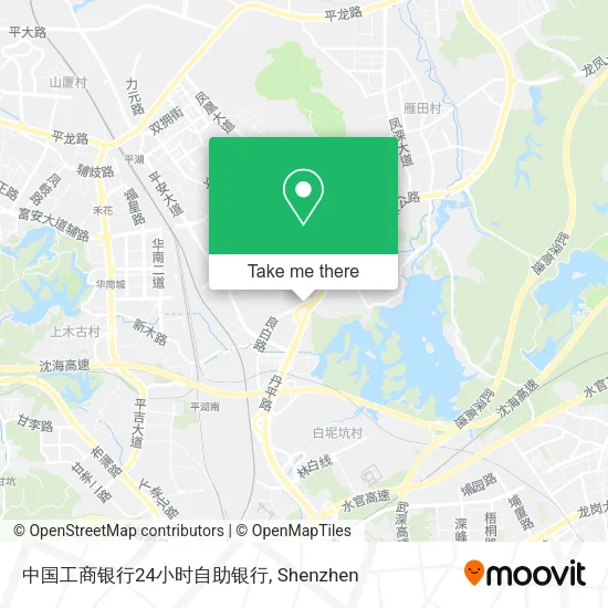 中国工商银行24小时自助银行 map