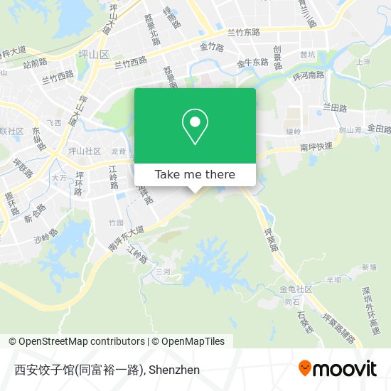 西安饺子馆(同富裕一路) map