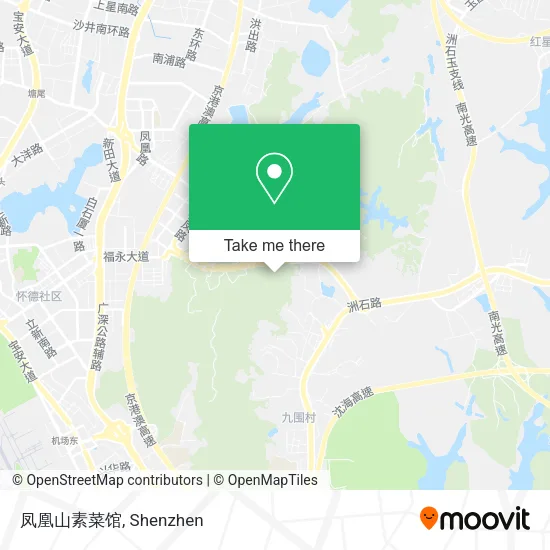 凤凰山素菜馆 map