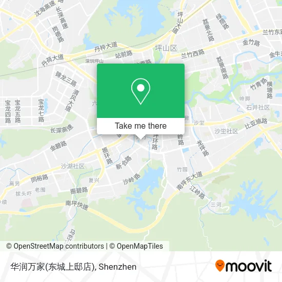 华润万家(东城上邸店) map
