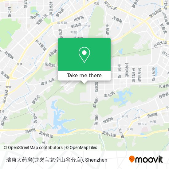 瑞康大药房(龙岗宝龙峦山谷分店) map