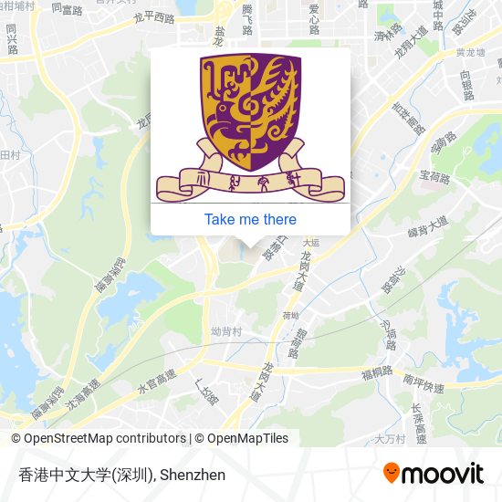 香港中文大学(深圳) map