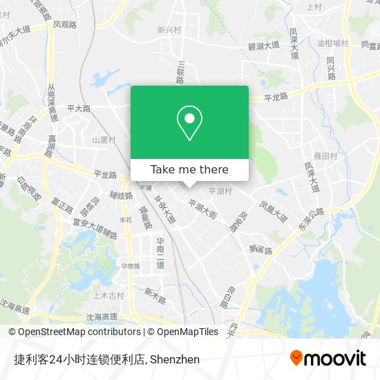 捷利客24小时连锁便利店 map