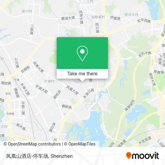 凤凰山酒店-停车场 map