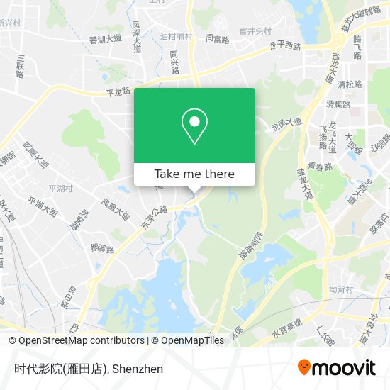 时代影院(雁田店) map