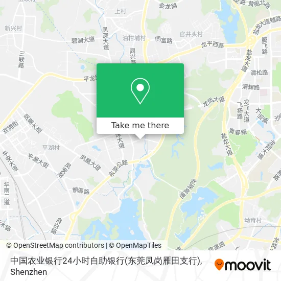 中国农业银行24小时自助银行(东莞凤岗雁田支行) map