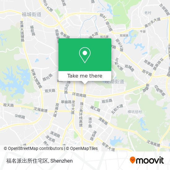 福名派出所住宅区 map