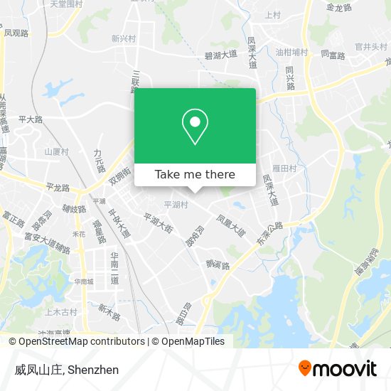 威凤山庄 map