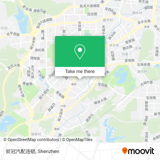 箭冠汽配连锁 map