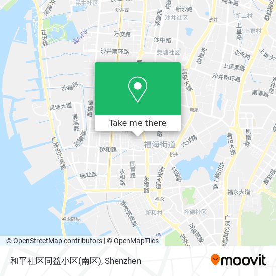 和平社区同益小区(南区) map